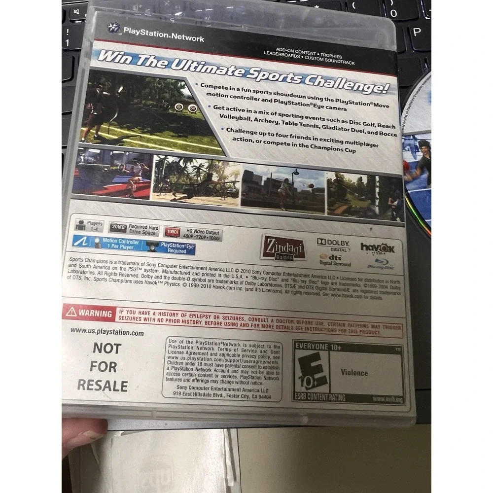 Sports Champions Sony PlayStation 3 PS3 Game‎ PS Move Required Excellent